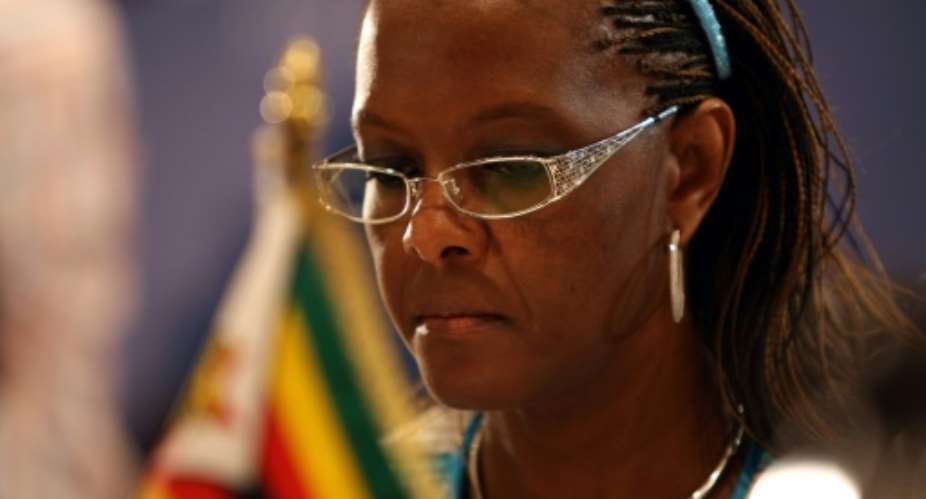 Zimbabwean First Lady Grace Mugabe heads the ruling ZANU-PF party women's league.  By Cris Bouroncle AFPFile