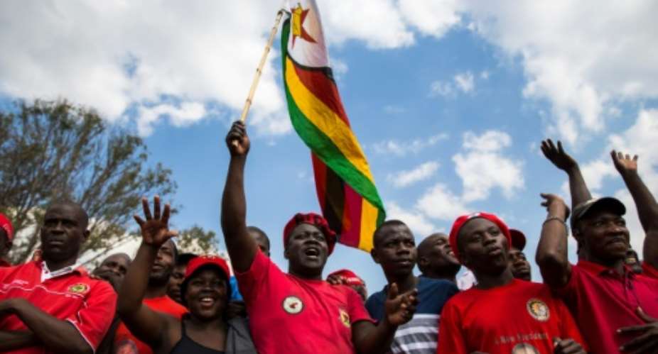 Zimbabwean opposition leader Morgan Tsvangirai is part of an opposition alliance formed ahead of the 2018 vote, in a bid to unseat the nation's 93-year-old leader Robert Mugabe.  By Jekesai NJIKIZANA AFP