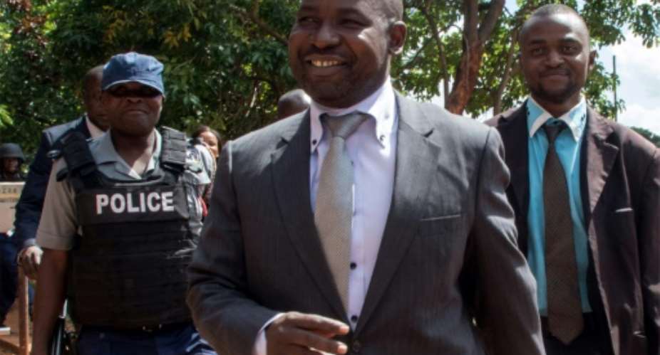 Zimbabwe's chief prosecutor Johannes Tomana C was suspended in 2016 for dropping charges against two men accused of plotting to bomb a dairy plant belonging to the wife of President Robert Mugabe.  By JEKESAI NJIKIZANA AFPFile