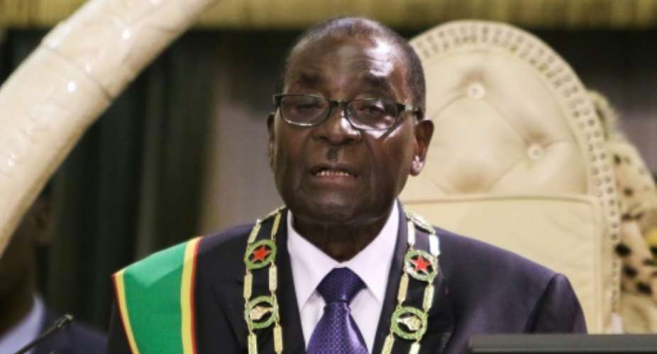 German bank group KFW Bank Gruppe is believed to be owed tens of millions of dollars by President Robert Mugabe's government.  By Jekesai Njikizana AFPFile