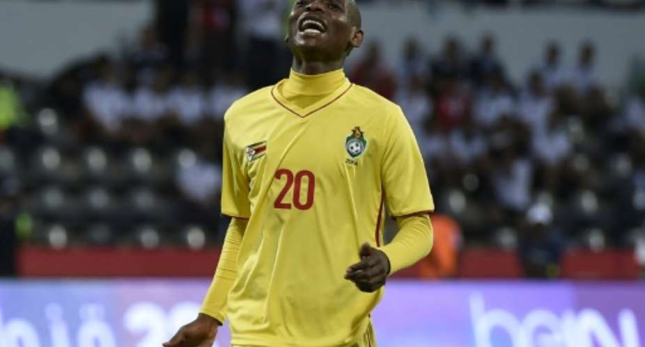 Zimbabwe's midfielder Khama Billiat, pictured January 2017, and teammate Khotso Malope both scored goals that put the Amakhosi Chiefs in control midway through the second half.  By KHALED DESOUKI AFPFile