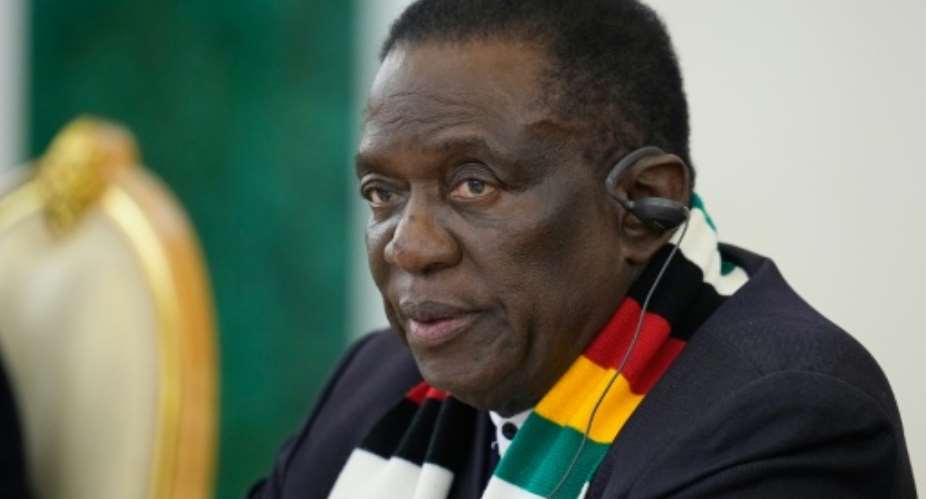 Zimbabwes President Emmerson Mnangagwa came to power in 2017 in a military-backed coup.  By Pavel Bednyakov (POOL/AFP)