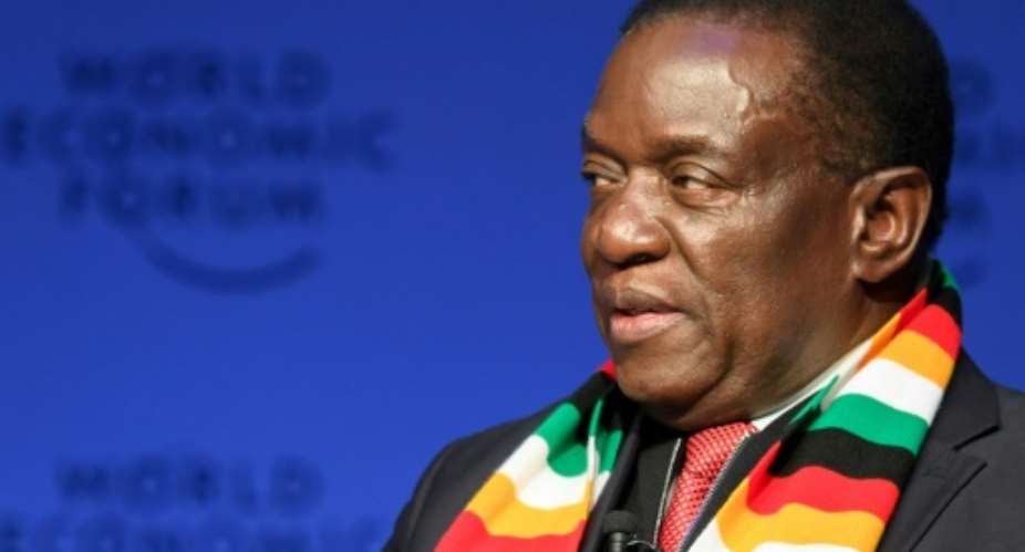 Zimbabwe's President Emmerson Mnangagwa said, I know Americans like to play golf -- come and build golf courses... build hotels, I will give you incentives.  By Fabrice COFFRINI AFP