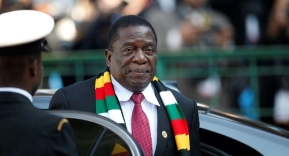 Zimbabwe's President Emmerson Mnangagwa, seen here in May 2019, has vowed to curb protests, dismaying those who hoped he would usher in change.  By SIPHIWE SIBEKO POOLAFPFile
