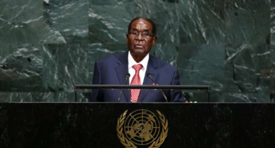 Zimbabwe's President Robert Mugabe took US President Donald Trump to task in addressing the United Nations General Assembly.  By Jewel SAMAD AFP