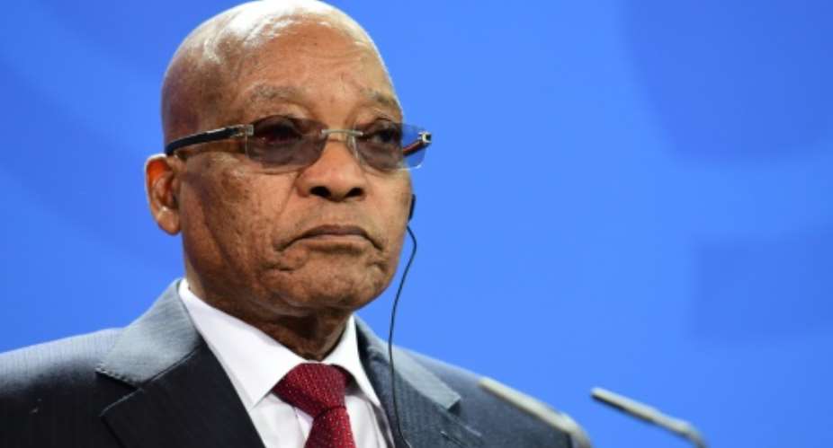 South African President Jacob Zuma is under pressure as living standards decline.  By John MacDougall AFPFile