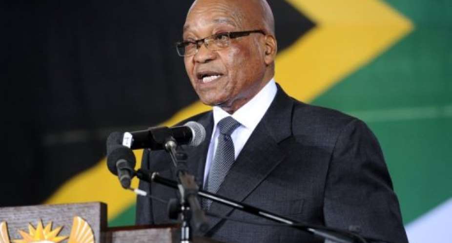 Jacob Zuma shown in Soweto on July 4 will seek re-election as party leader at the conference.  By Stephane de Sakutin AFPFile
