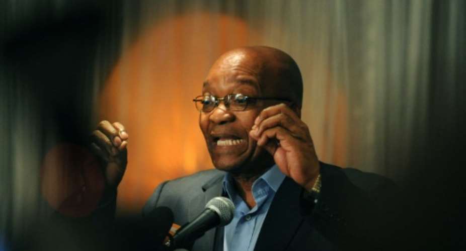 Jacob Zuma became president of South Africa in 2009.  By Alexander Joe AFPFile