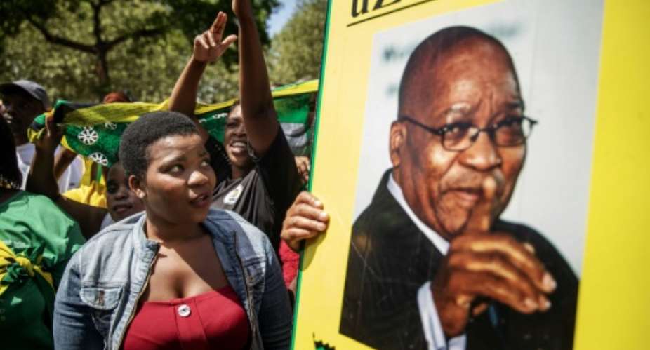 Zuma was forced to resign in 2018.  By Michele Spatari AFPFile