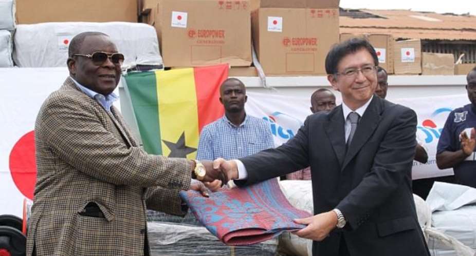Japan donates relief items to Ghana