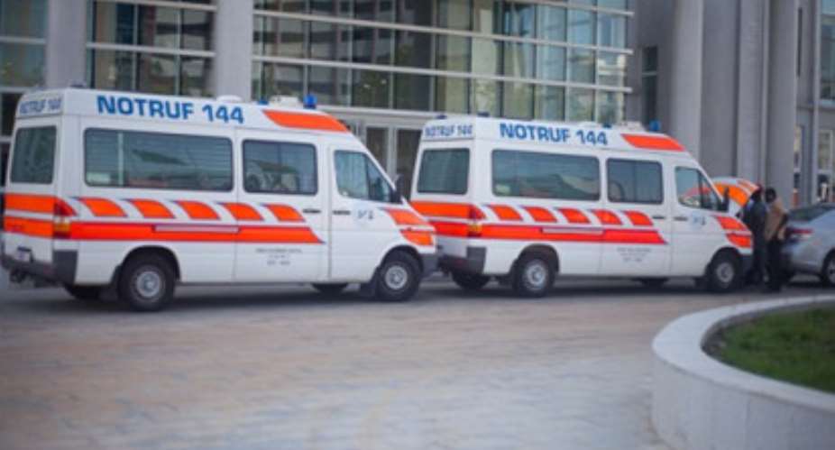 Kwahuman Europe Foundation donate Ambulances to two Hospitals in Ghana.
