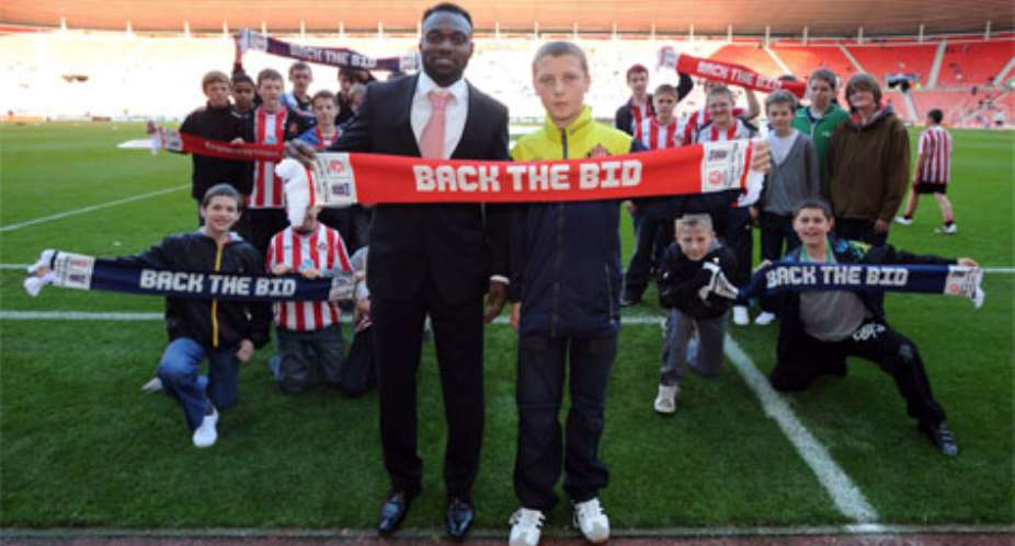 Mensah is also helping Sunderland kids