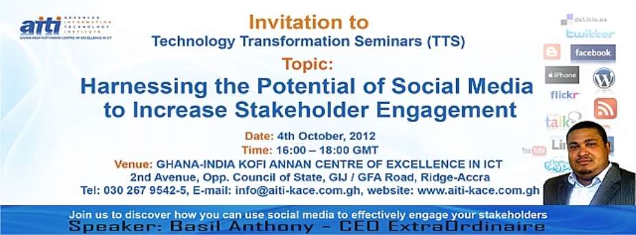 CEOExtraO to Speak at the AITI Technology Transformation Seminar