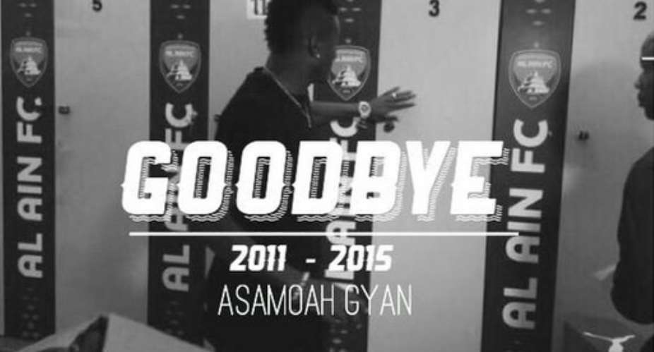 Al Ain fans wish Asamoah Gyan well as he departs to China