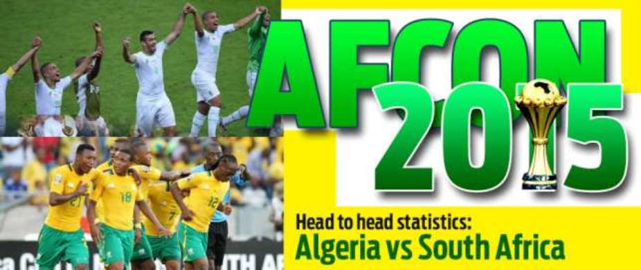 AFCON 2015: Head to head statistics: Algeria vs South Africa