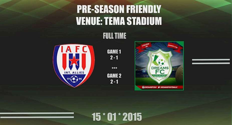 Inter Allies and Dreams FC friendly