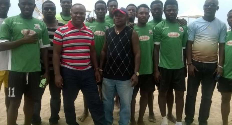 Mensah Amartey Supports Beach Soccer