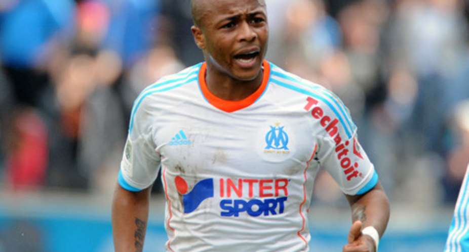 Andre Ayew back training at Olympique Marseille