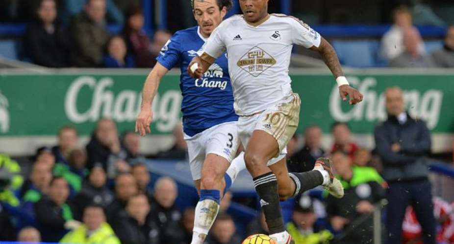 Andre Ayew in action for Swansea City