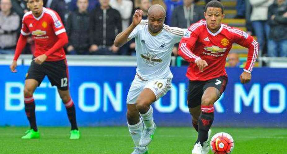 Goal plus assist: Andre Ayew super shines with goal and assist against Man Utd
