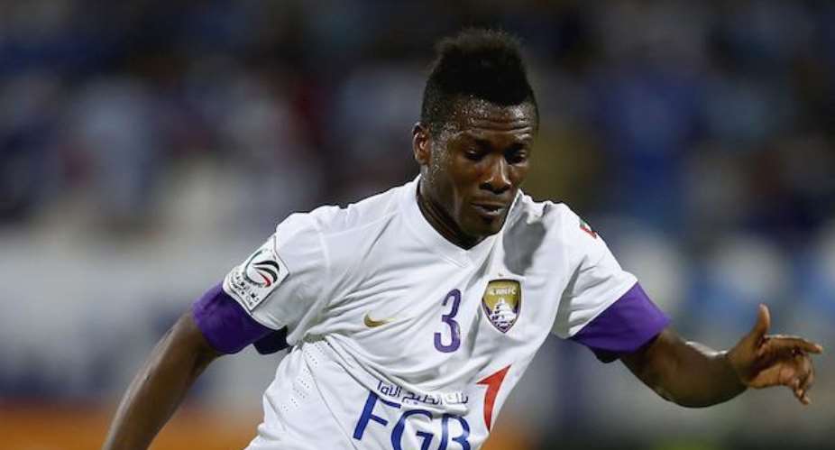 Asamoah Gyan played for UAE side Al AIn before moving to China