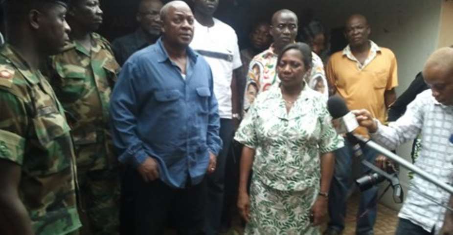 The Vice President John Mahama was part of the peace brokers in the Hohoe clashes