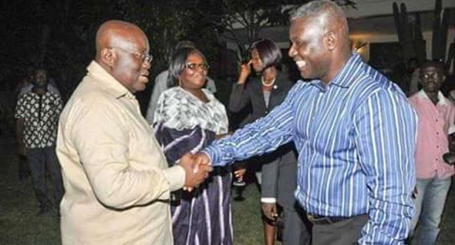 FLASHBACK: Adakabre Frimpong Manso in a hearty chat with Nana Addo at his residence