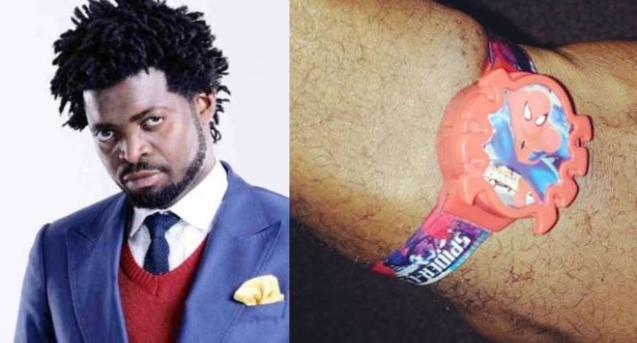 Basketmouth Shows Off Expensive Wrist Watch
