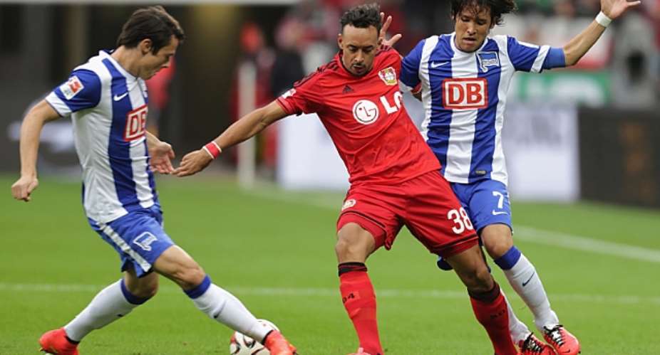 Karim Bellarabi scores again for Bayer Leverkusen in Bundesliga win over Hertha Berlin