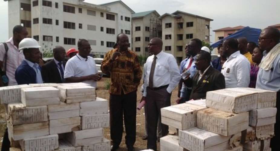 Housing Minister inspects Kpone affordable housing project