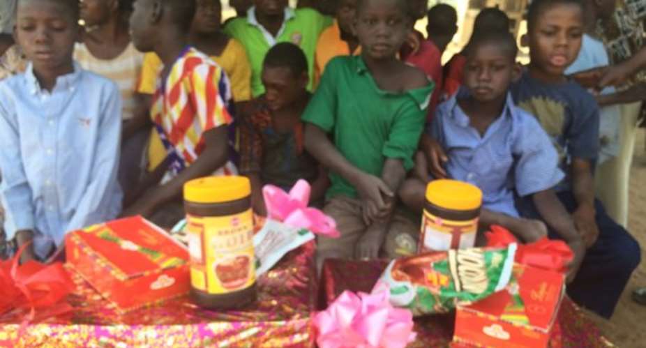 Ministry of Tourism donates cocoa products to Wa School for the Deaf.