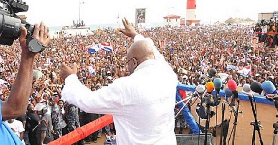Nana Akufo-Addo arrives in Volta Region for 'Arise and Build' tour