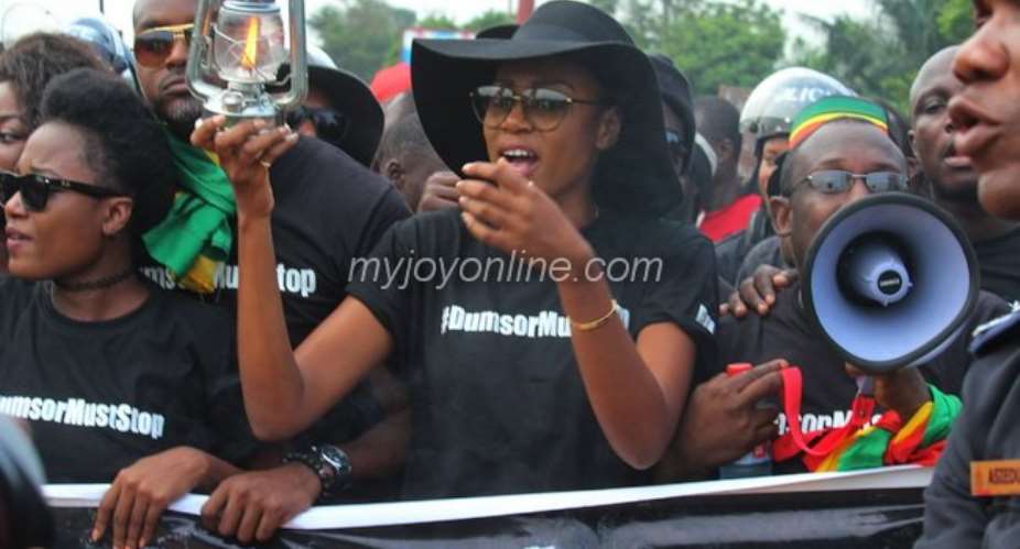 Ghana's celebrities end freedom march against darkness