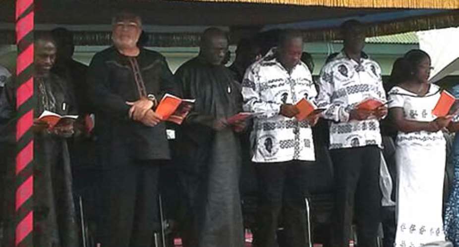 Mahama joins hundreds to remember Atta Mills