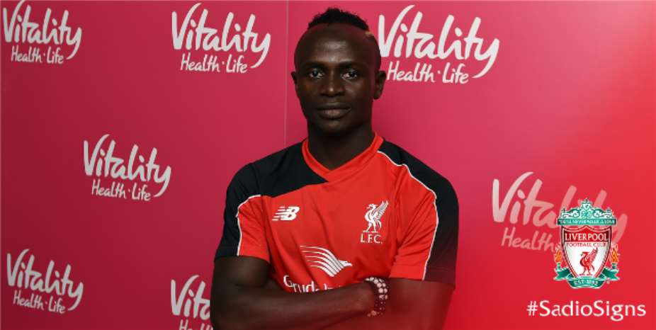 Liverpool complete 34m signing of Senegalese forward Sadio Mane: