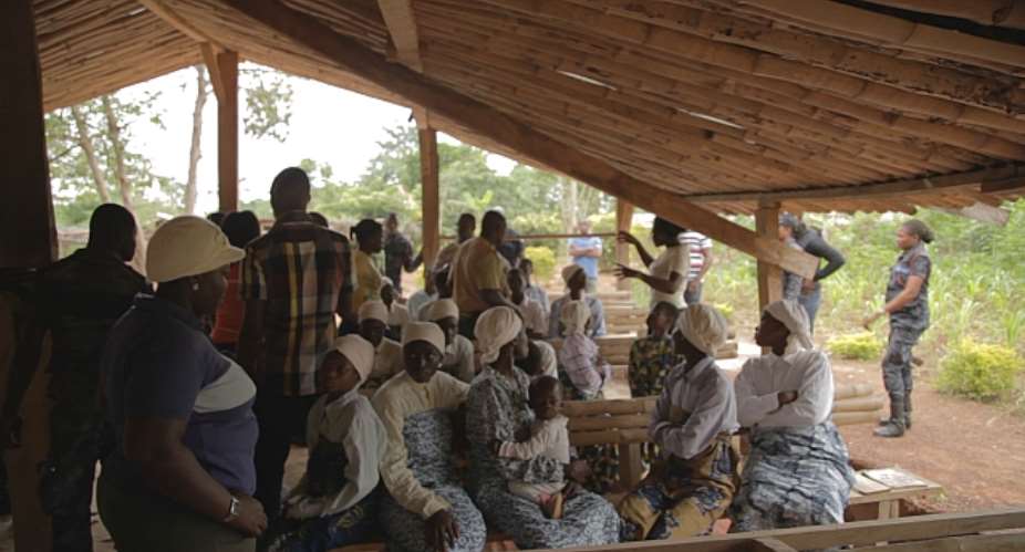 Members Seated At The Regional Police Headquarters In Kumasi