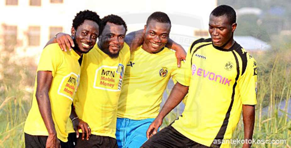 From left: (Larbi Koomson, Rahim Ayew, Basiru Osman, Isaac Boakye)
