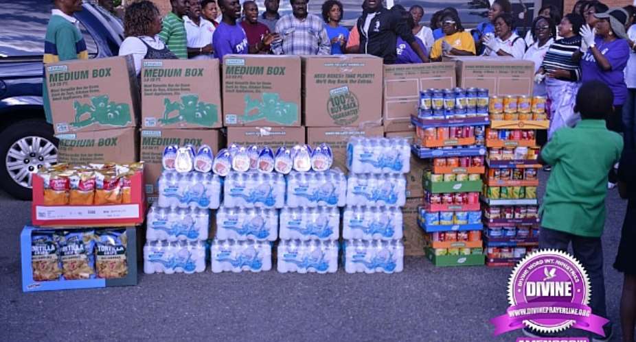 DIVINE WORD INTERNATIONAL MINISTRIES DONATES TO THE HOMELES SHELTER IN FALLS CHURCH - VA.