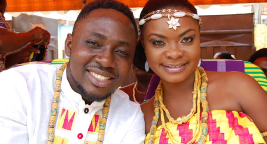 Ghanaian actress Beverly Afaglo and Praye honeho’s traditional marriage photos