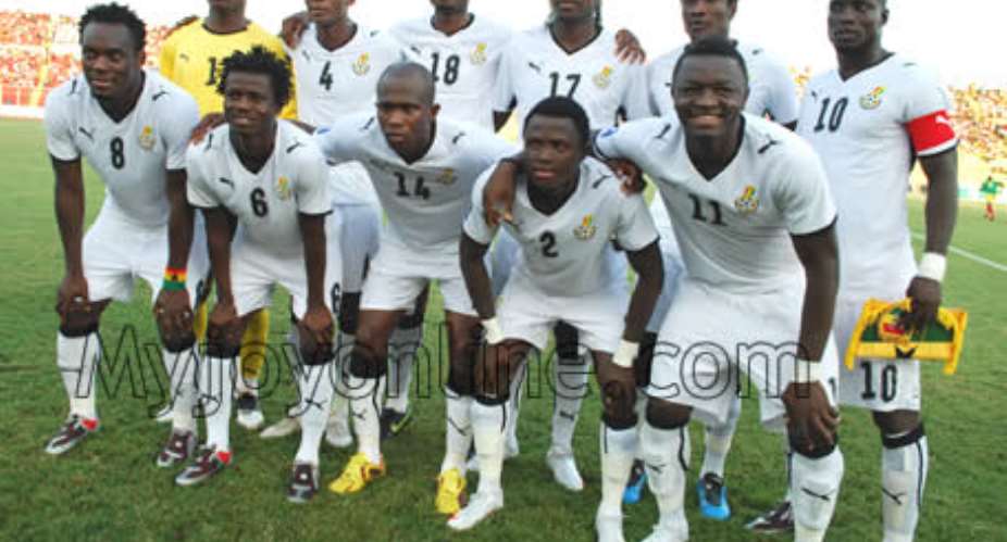 Ghana defeated Sudan 2-0 in Accra to become the first African side to reach the 2010 World Cup in South Africa from the qualifiers.