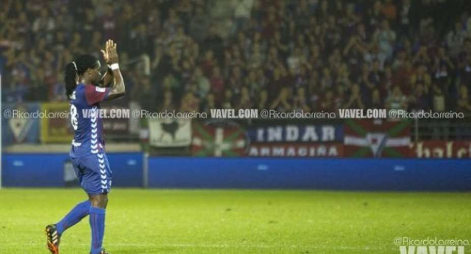 Eibar midfielder Derek Boateng fails to play against former club Rayo Vallecano