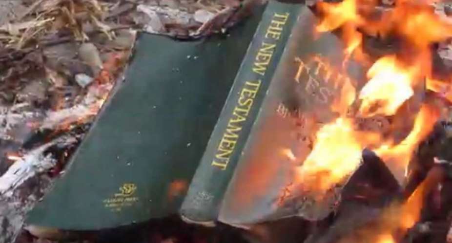 Boy Dies For Burning Dad's Bible