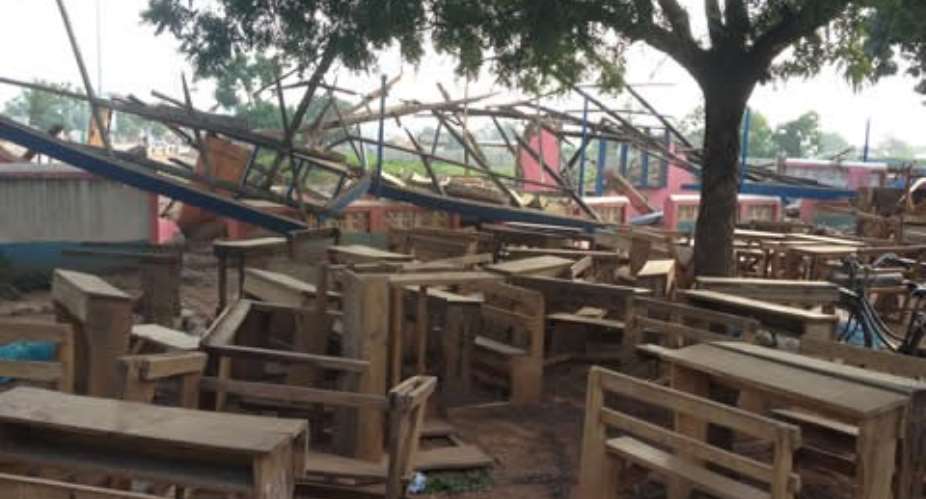 Students of the Tamale Metropolitan School will have to look for alternatives after the school building was demolished.