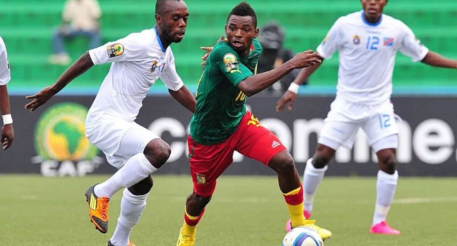 Cameroon in action at the CHAN.