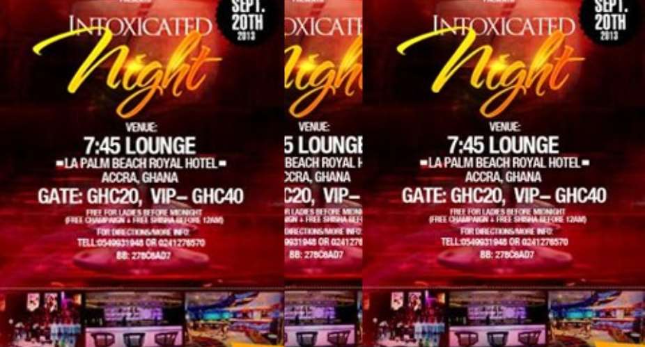 La Palm Royal Beach Hotel to host Intoxicated Night on September 20