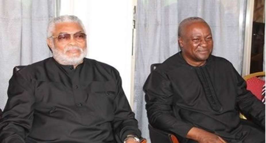 Photos: Rawlings' mourn with Mahama