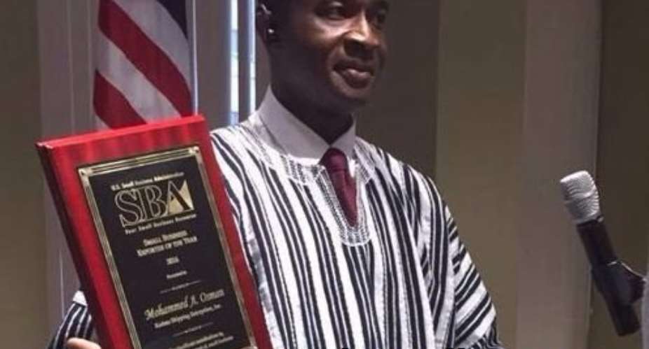 Ghanaian  shipping company wins  Best Exporter award  in United States