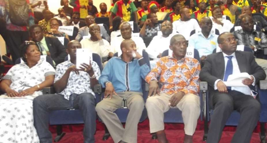 Ghana FA Executive Committee members at the launch of GFA TV