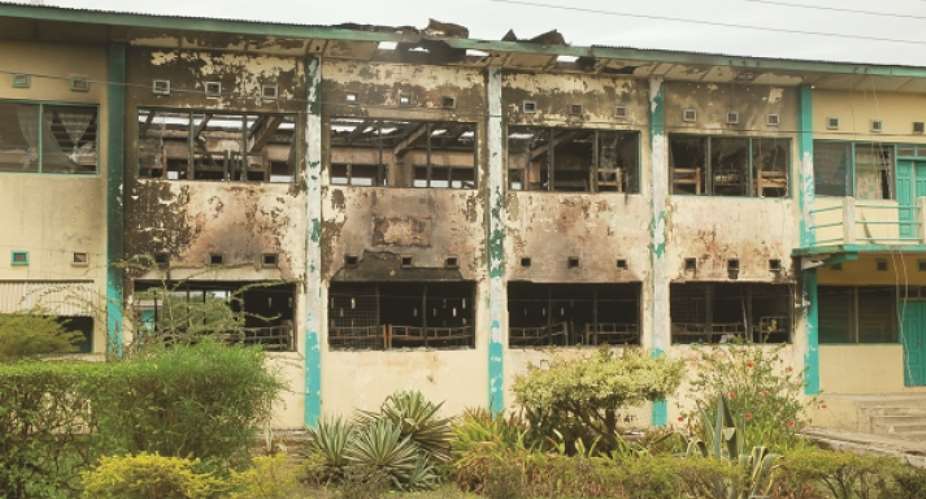 Fire guts Ghanass girls dormitory