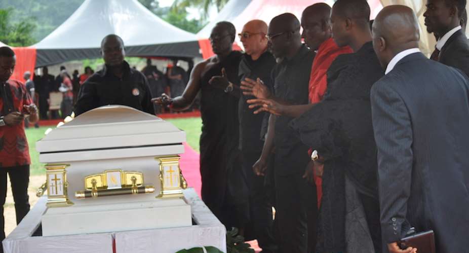Photos: Former Kotoko Vice-chairman Kenpong Buries Mum In Mpraeso Kwahu